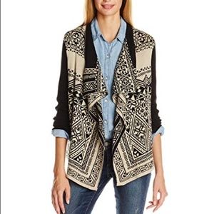 Lucky Brand waterfall cardigan sweater
